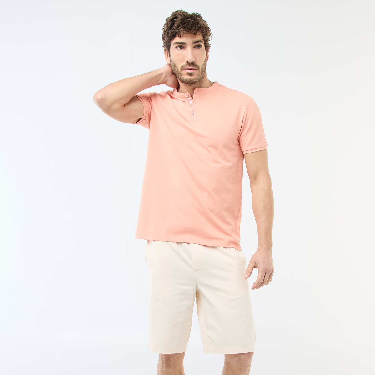 Bermuda en twill BEIGE