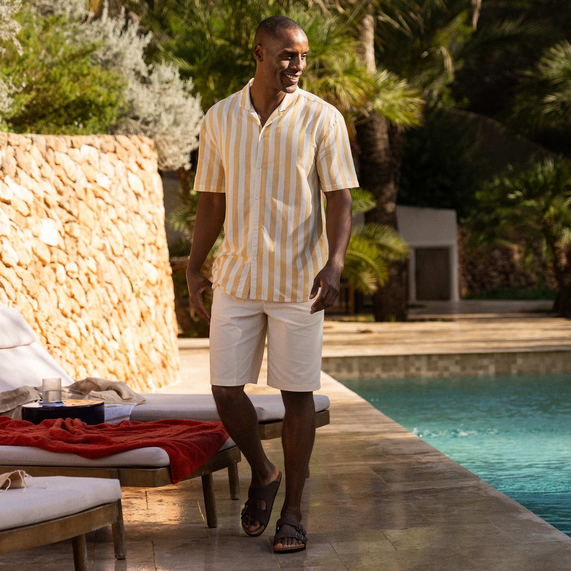 Bermuda en twill BEIGE