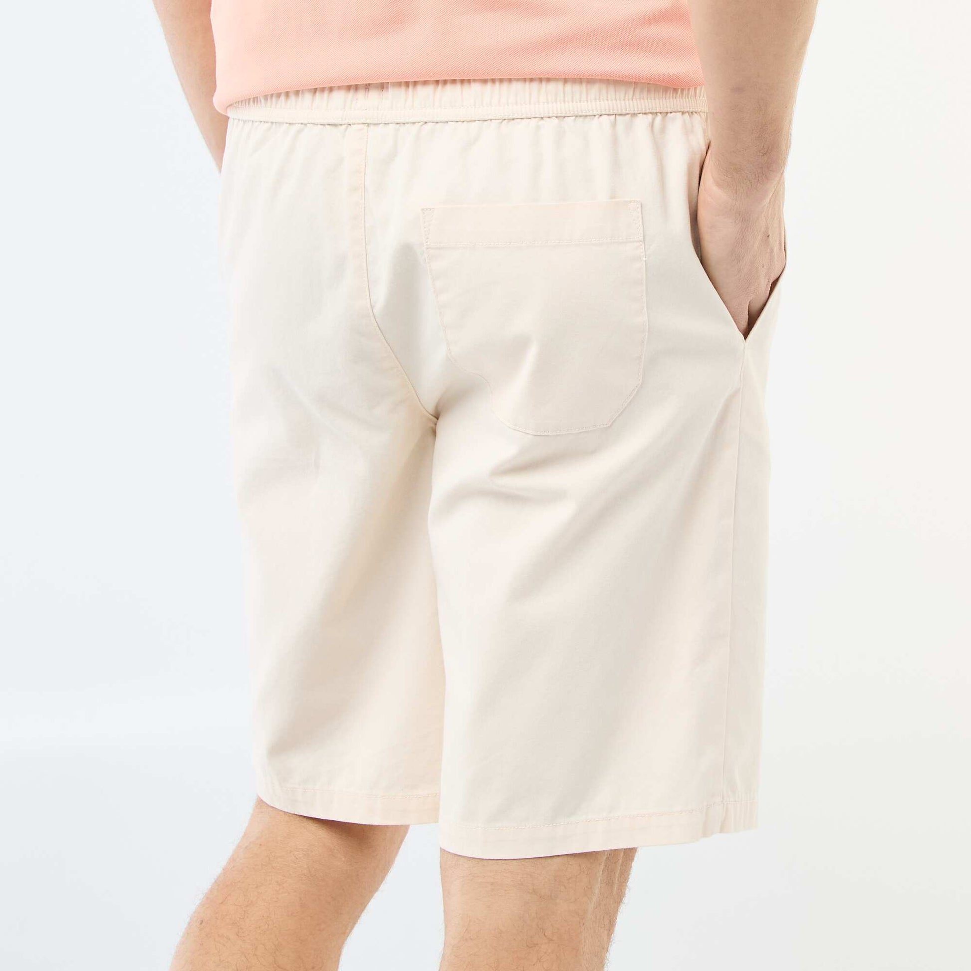 Bermuda en twill BEIGE
