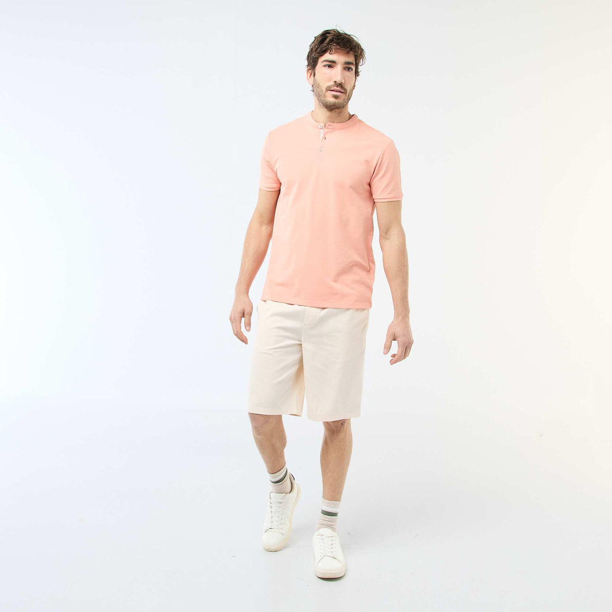 Bermuda en twill BEIGE