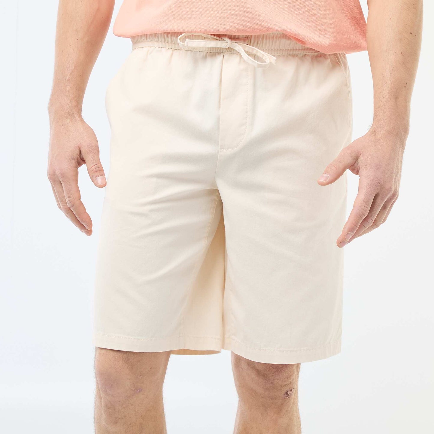 Bermuda en twill BEIGE