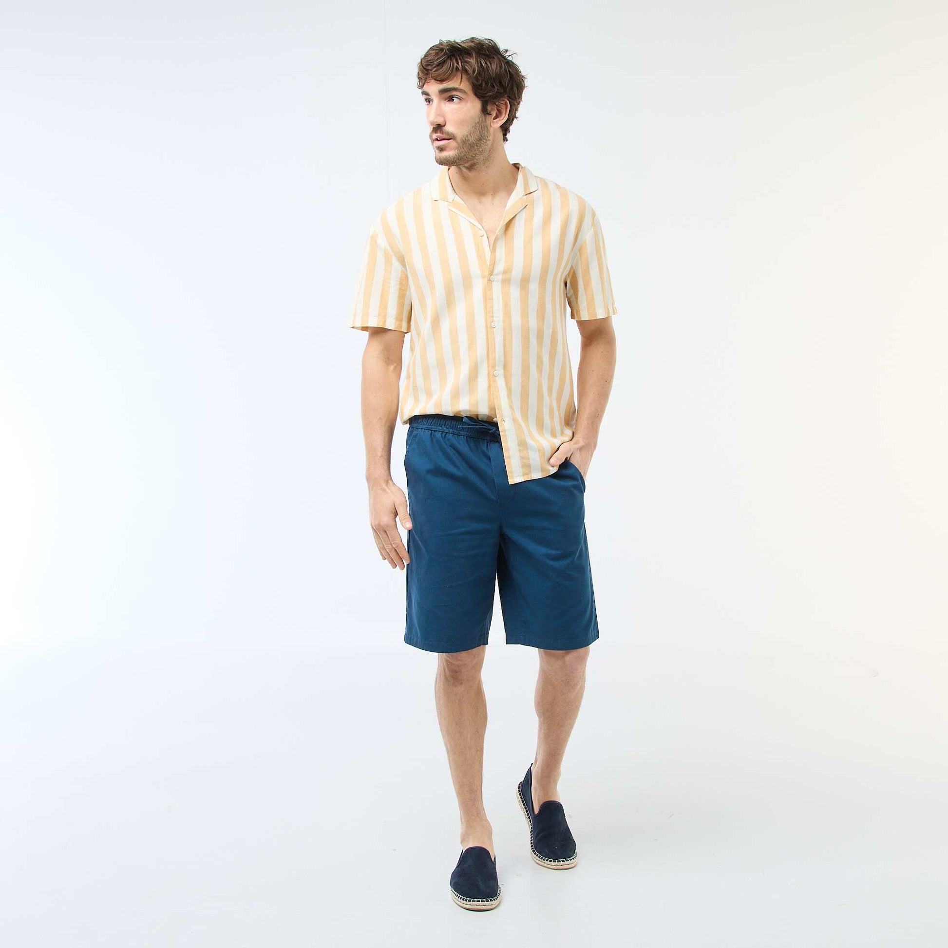 Bermuda en twill BLEU