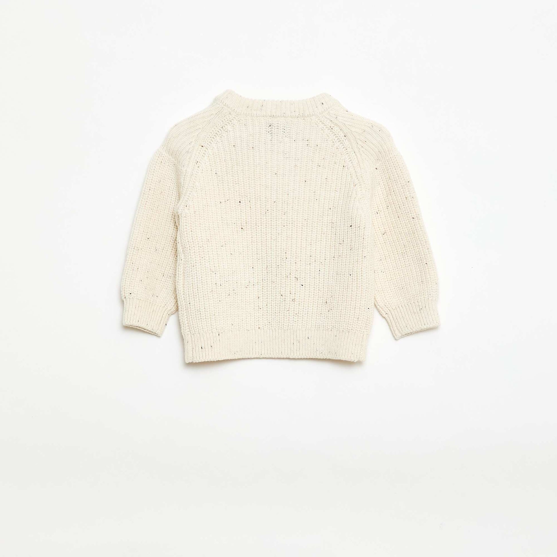 Ensemble 2 pièces en maille moulinée BLANC