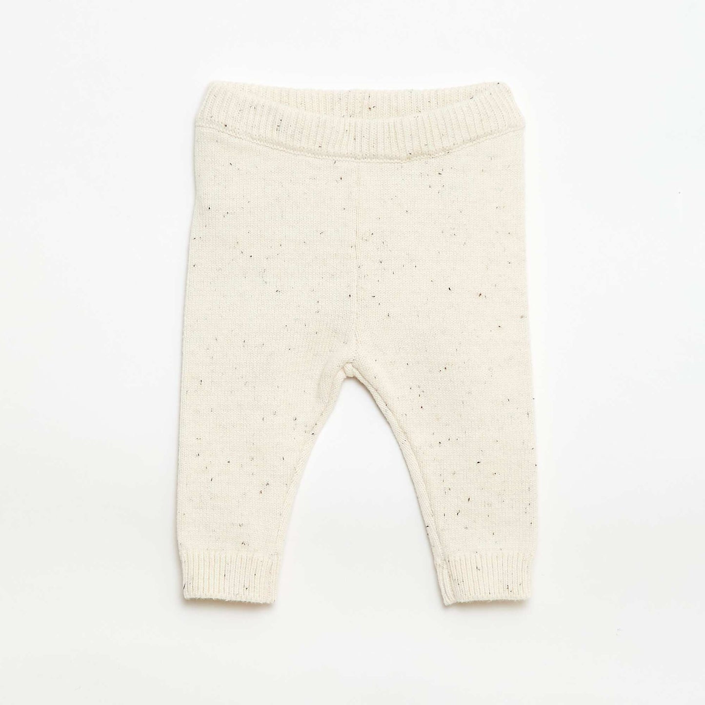 Ensemble 2 pièces en maille moulinée BLANC
