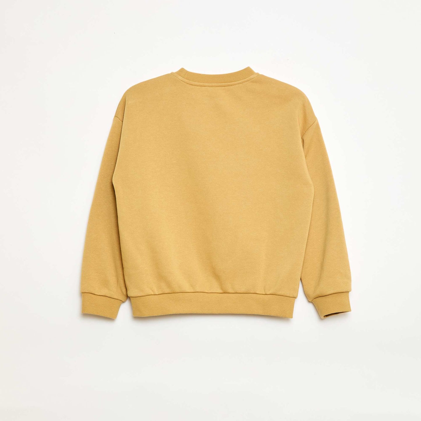 Sweat à col rond imprimé JAUNE
