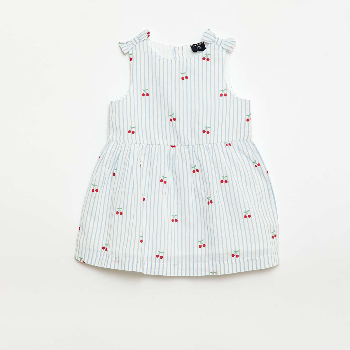 Robe coupe évasée sans manches BLANC