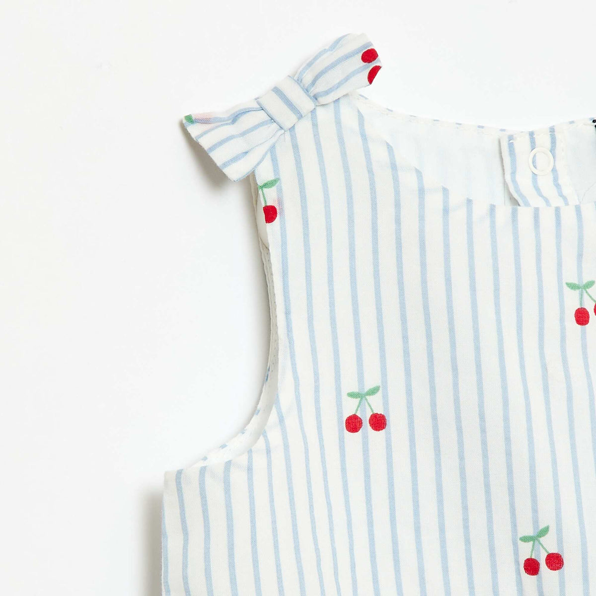 Robe coupe évasée sans manches BLANC