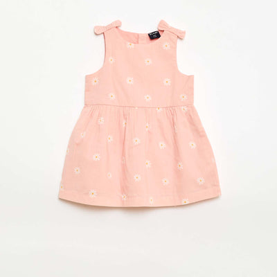 Robe coupe évasée sans manches ROSE
