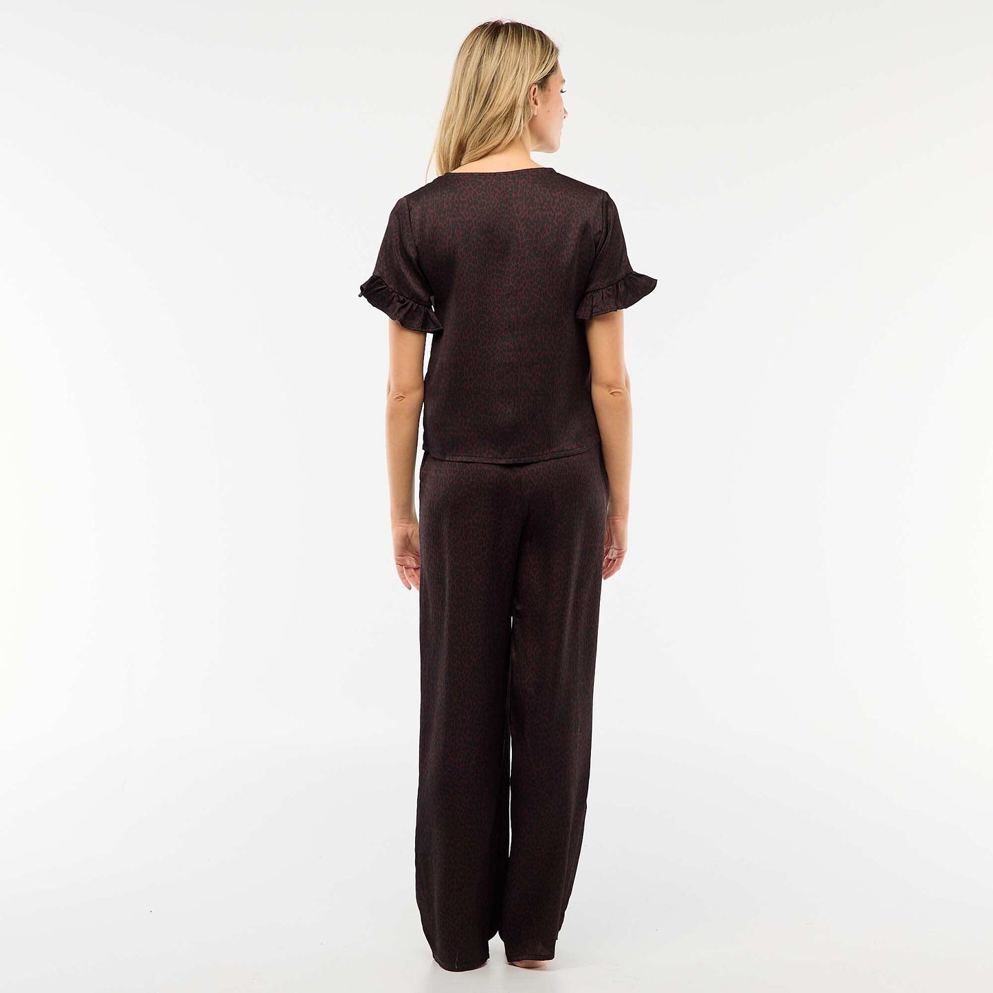 Pyjama 2 pièces en maille crêpe ROSE