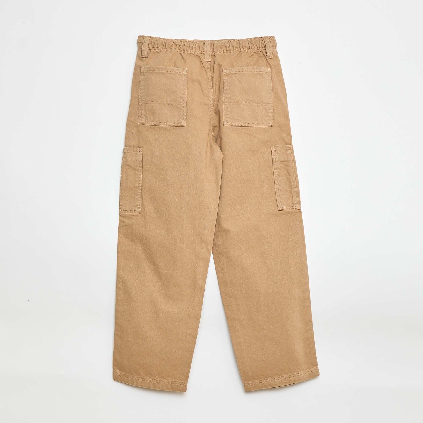 Pantalon multipoches uni BEIGE