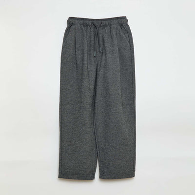 Pantalon coupe jogger en flanelle GRIS