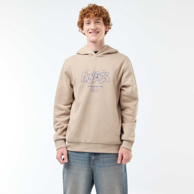 Sweat en molleton à imprimé BEIGE