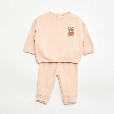 Ensemble sweat + jogging fantaisie ROSE