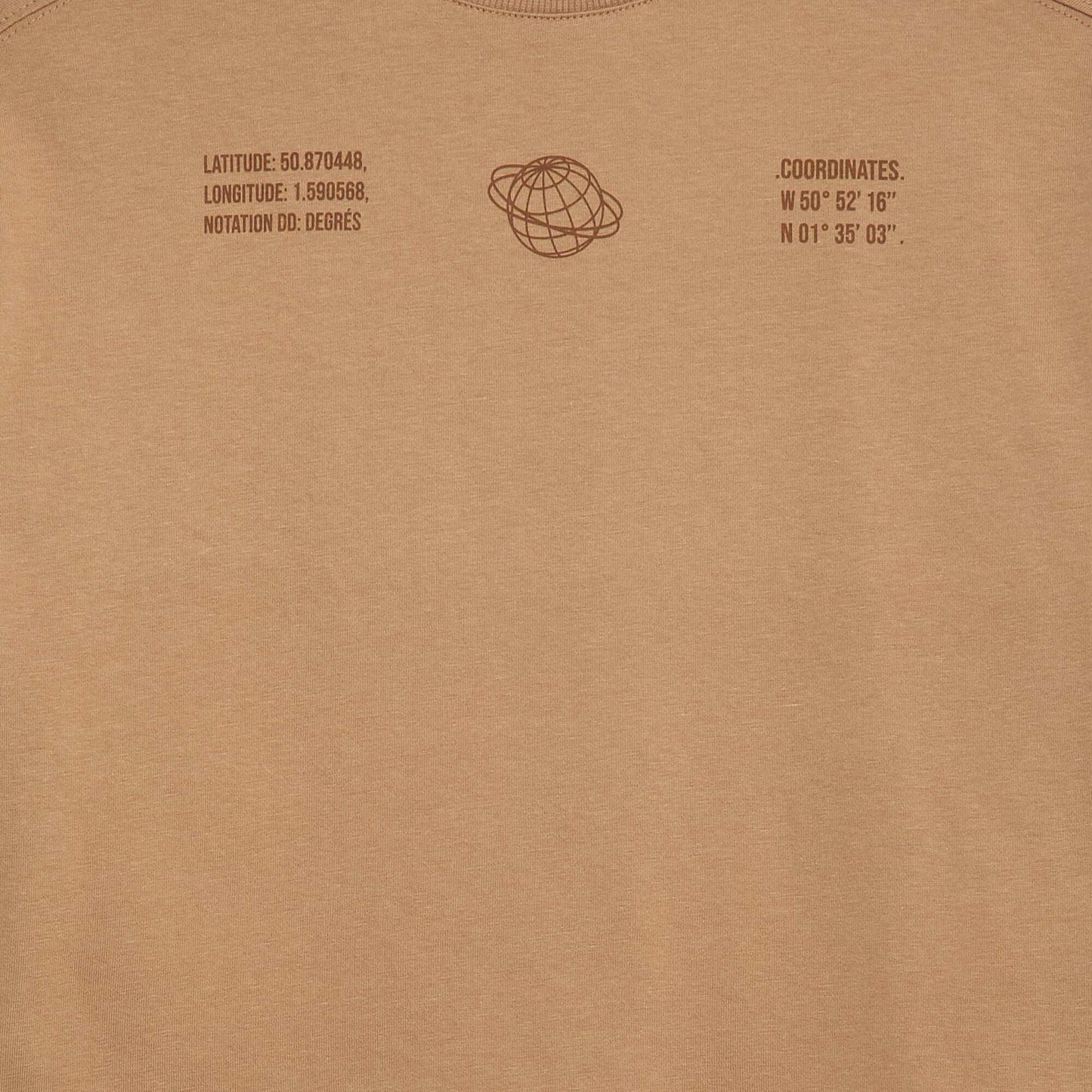 T-shirt effet 2-en-1 à manches longues BEIGE