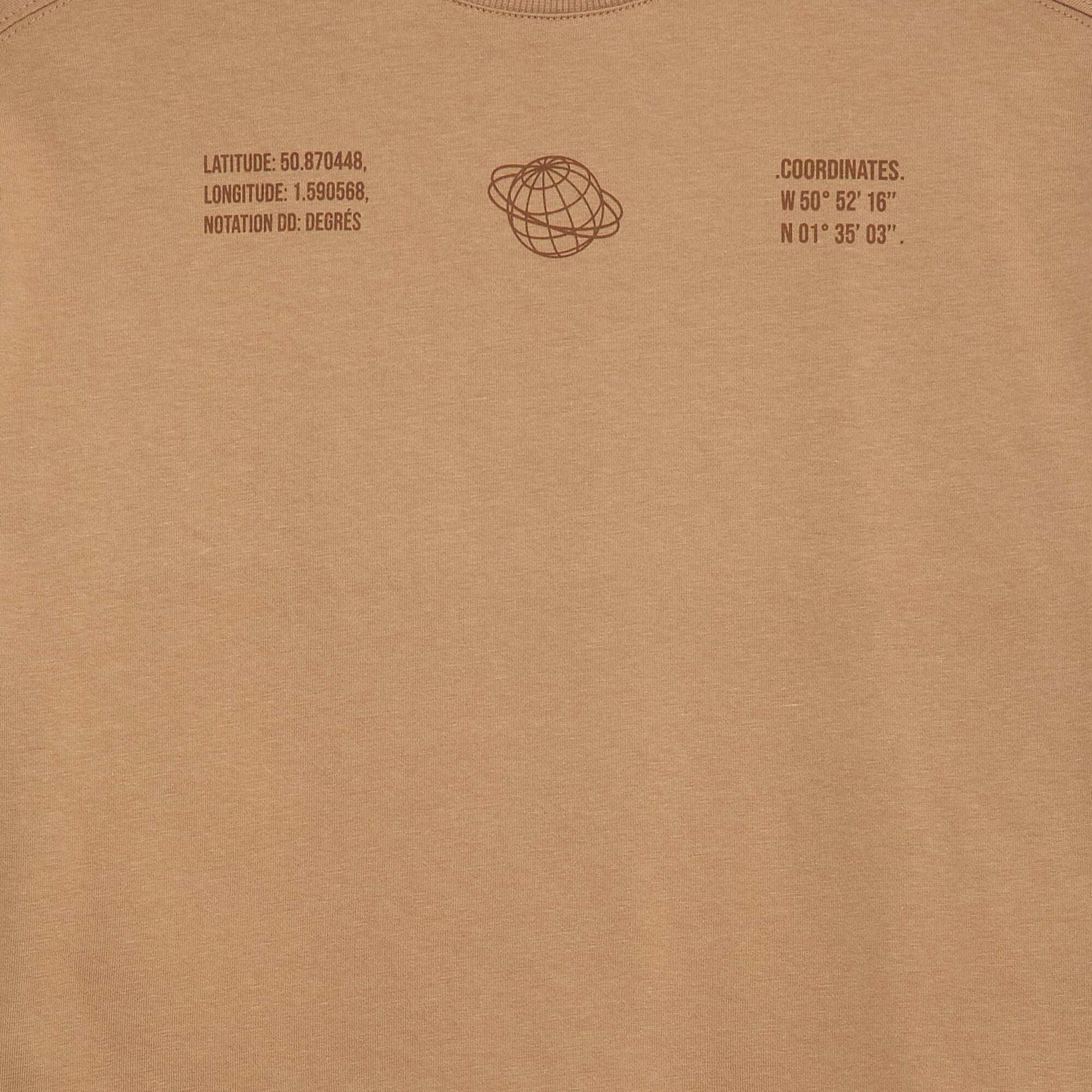 T-shirt effet 2-en-1 à manches longues BEIGE