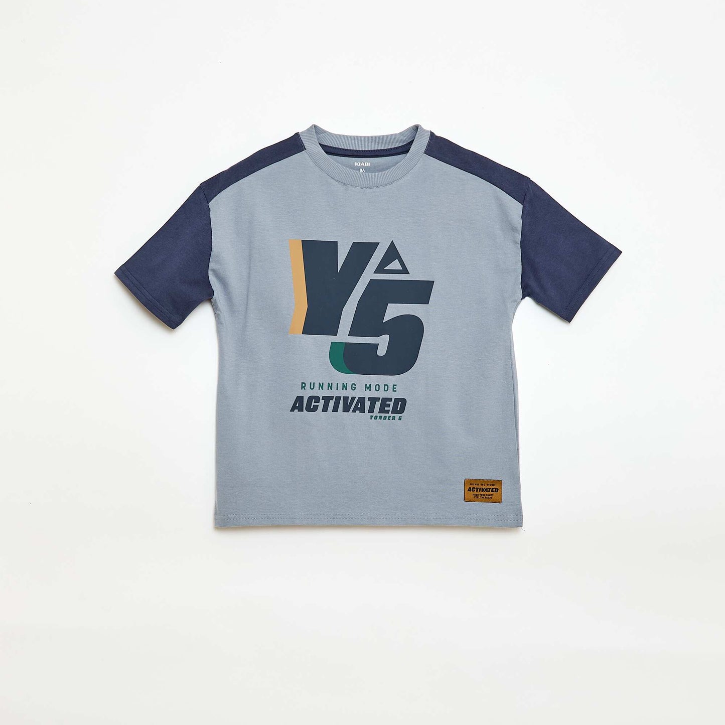 T-shirt oversize color bloc BLEU