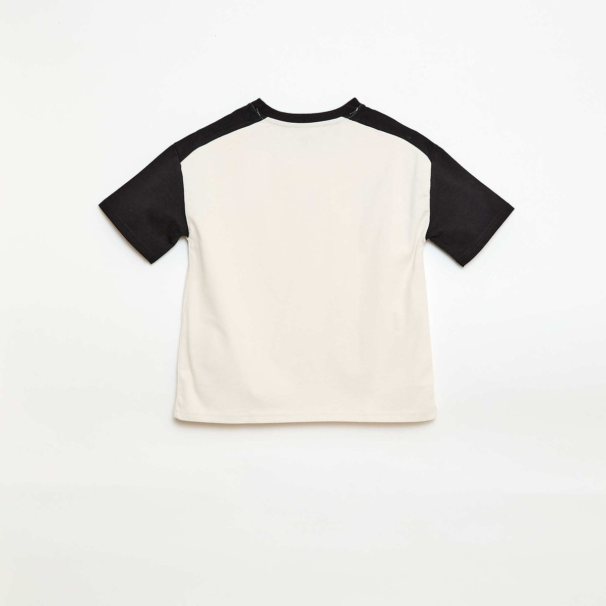 T-shirt oversize color bloc BLANC