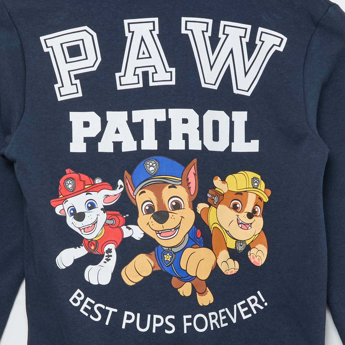Sweat à capuche en molleton 'Pat'patrouille' BLEU