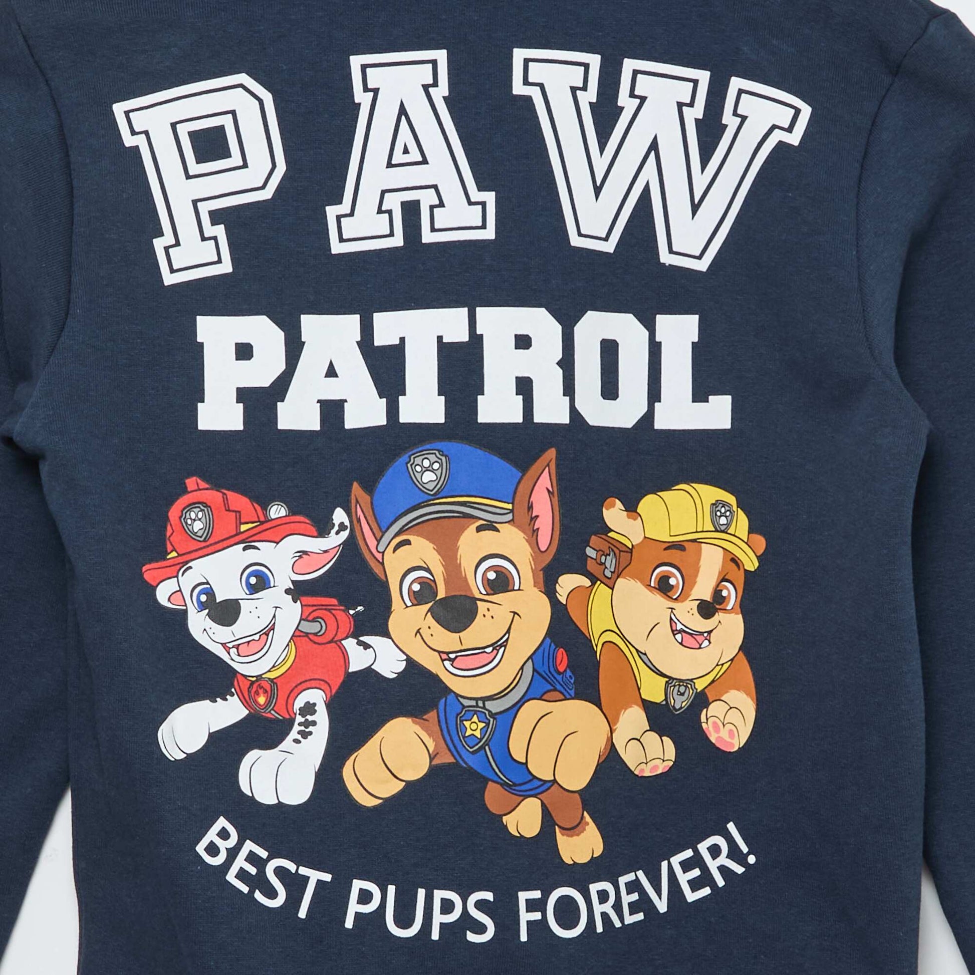 Sweat à capuche en molleton 'Pat'patrouille' BLEU