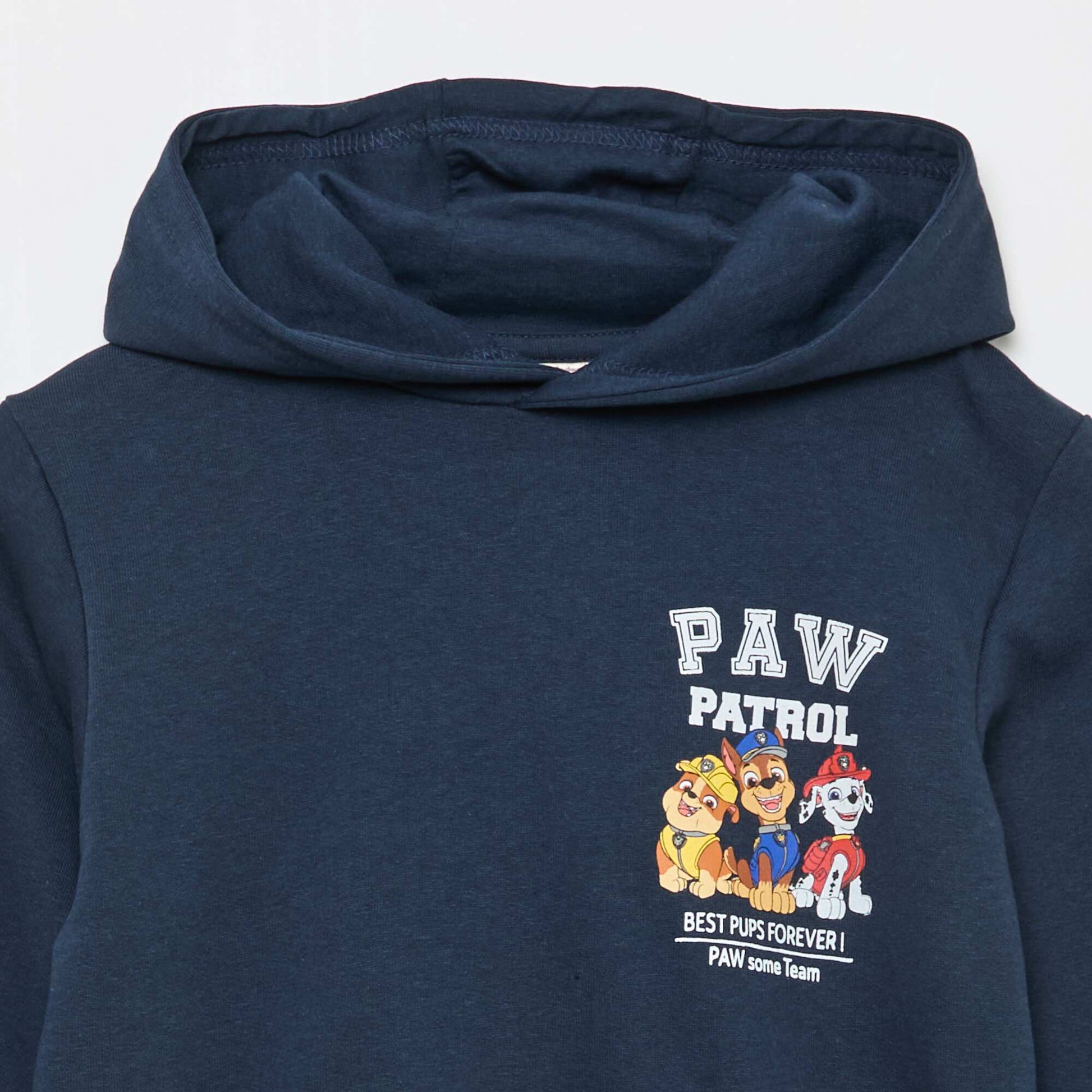Sweat à capuche en molleton 'Pat'patrouille' BLEU