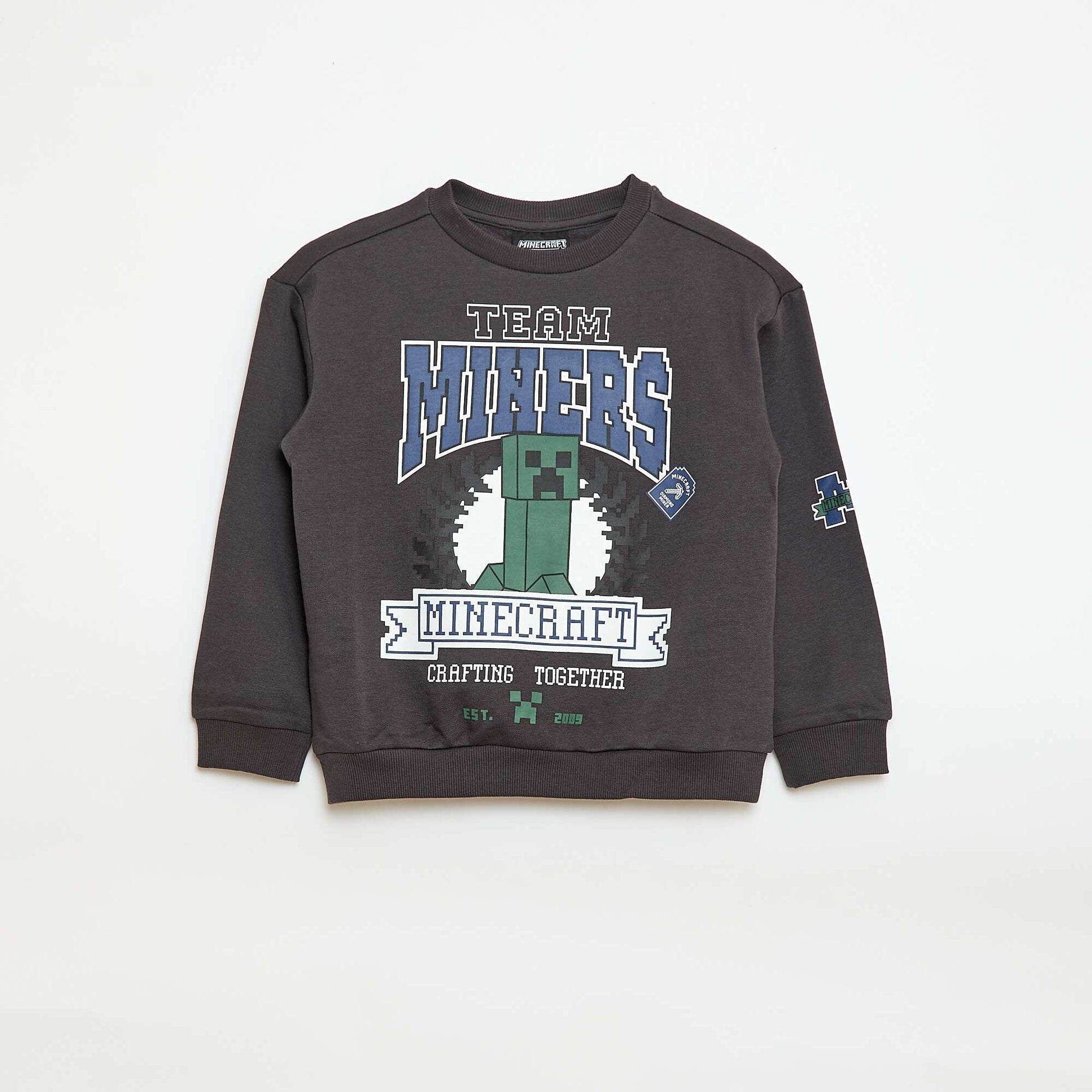 Sweat en molleton 'Minecraft' NOIR