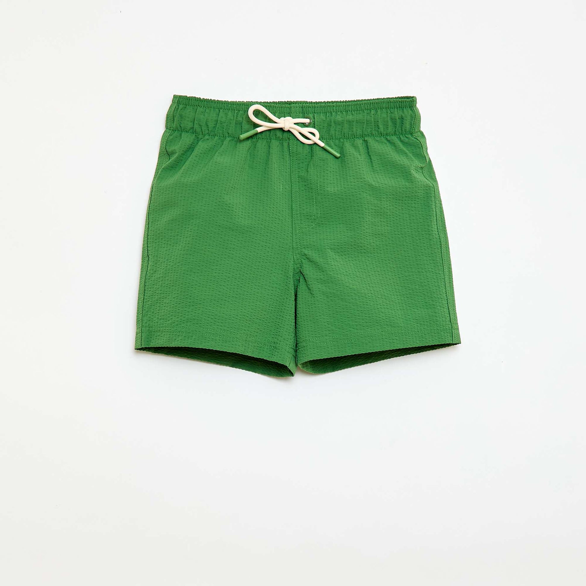 Short de bain uni VERT