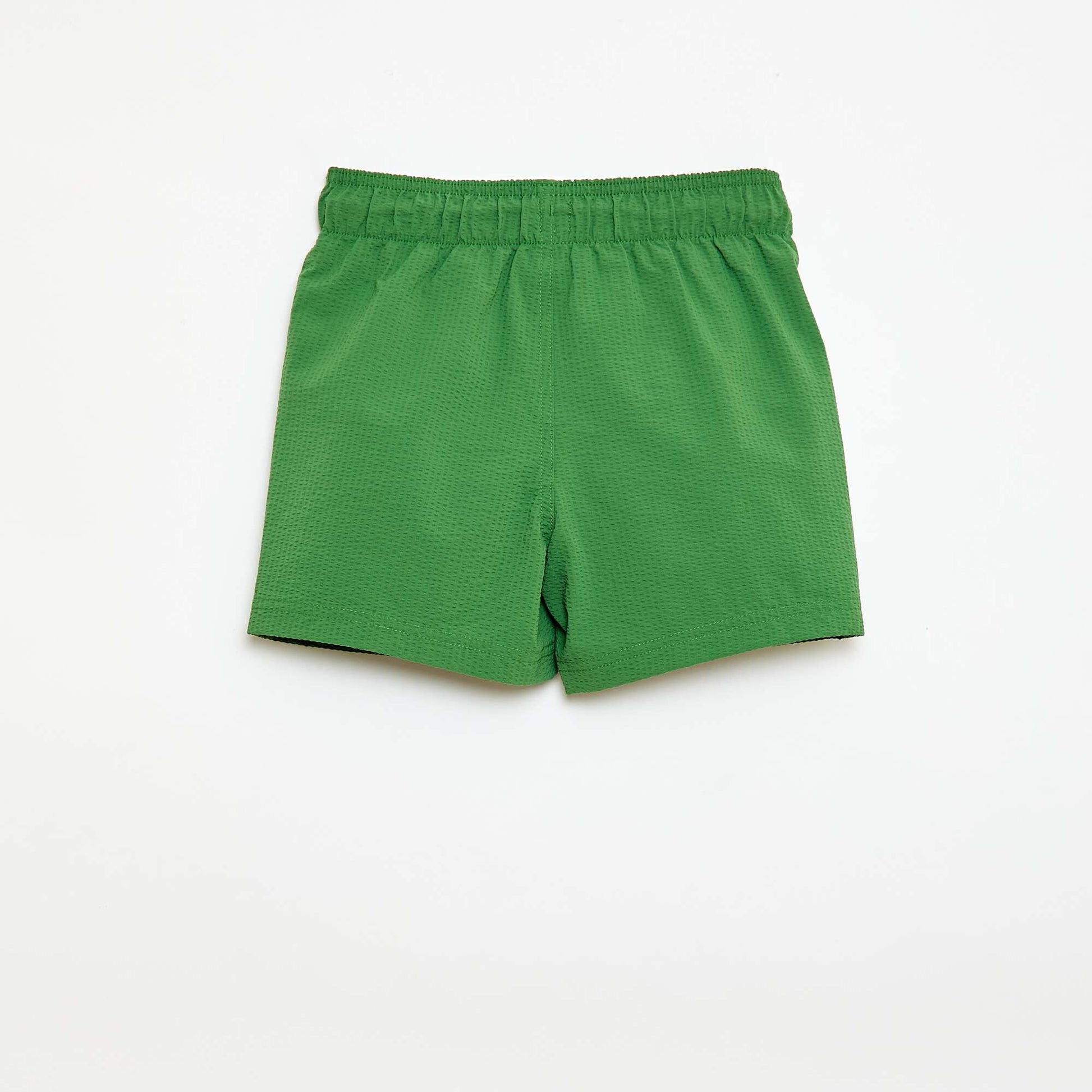 Short de bain uni VERT