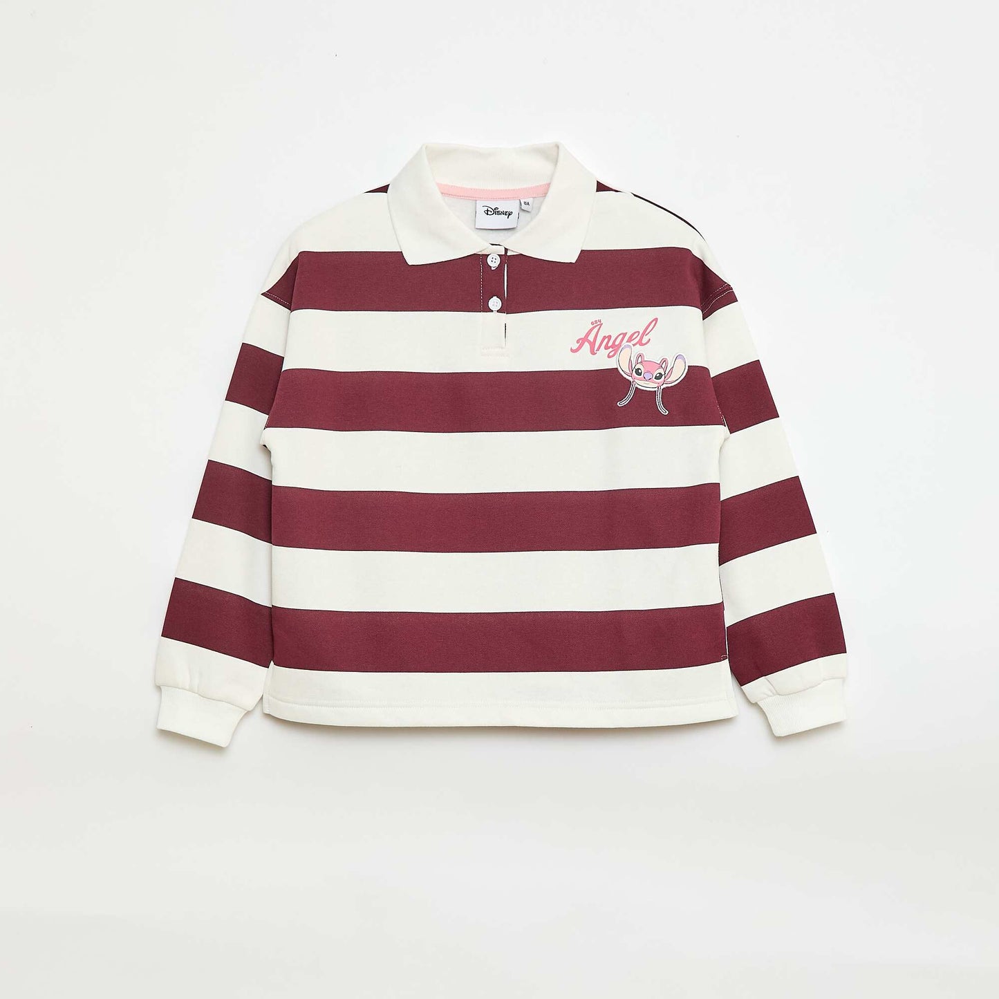 Polo à rayures imprimé 'Angel' 'Disney' ROUGE