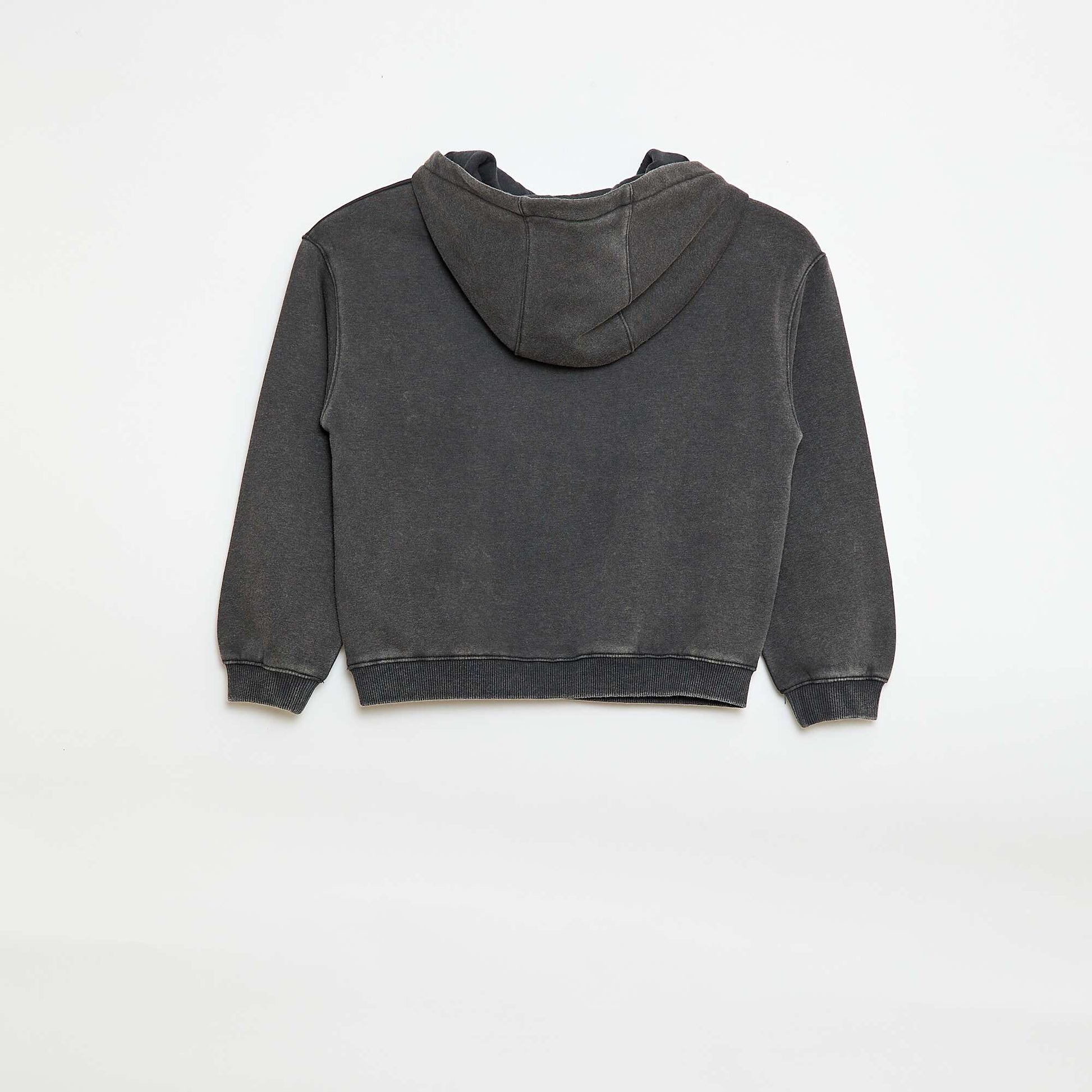 Sweat à capuche imprimé 'Marie' NOIR