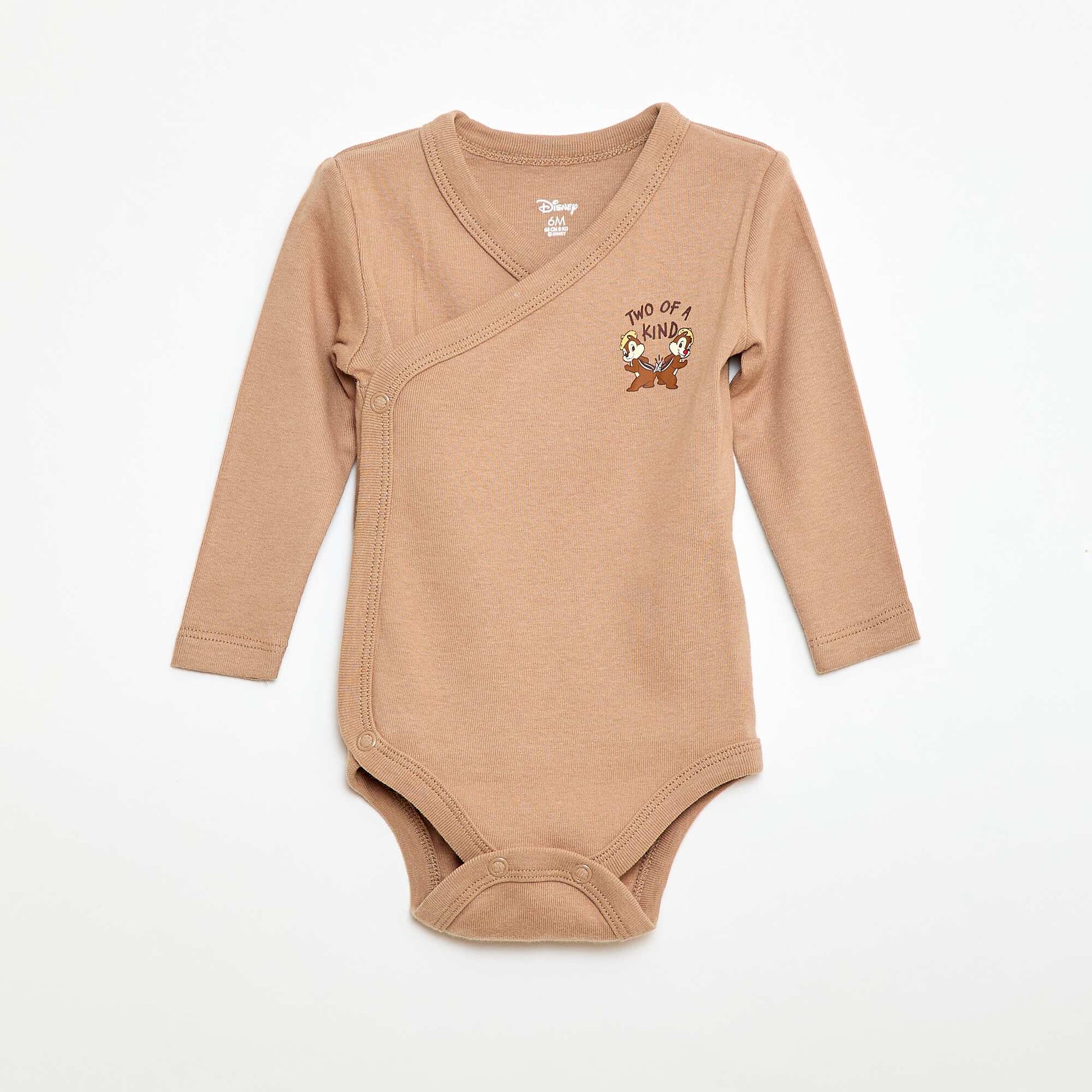 Lot de 2 bodies 'Tic Tac' BEIGE