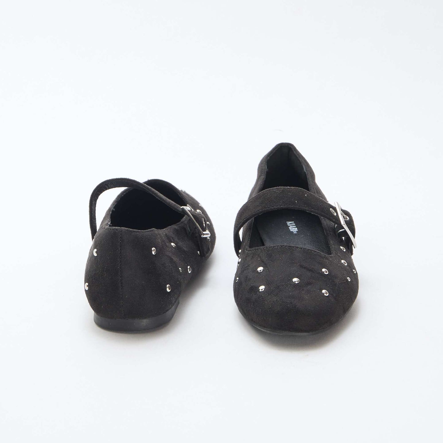 Ballerines à brides effet clou NOIR