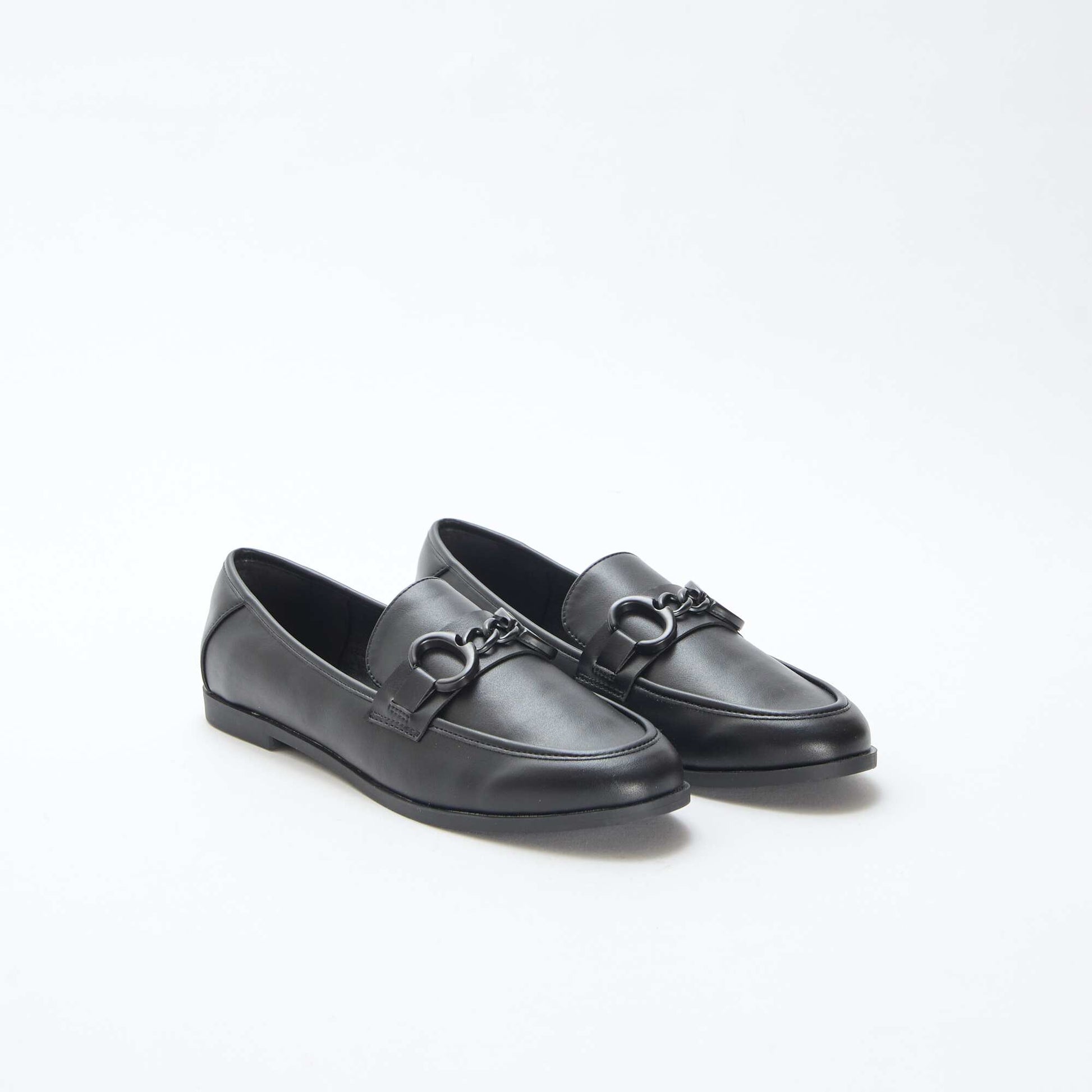 Mocassins avec chaîne NOIR