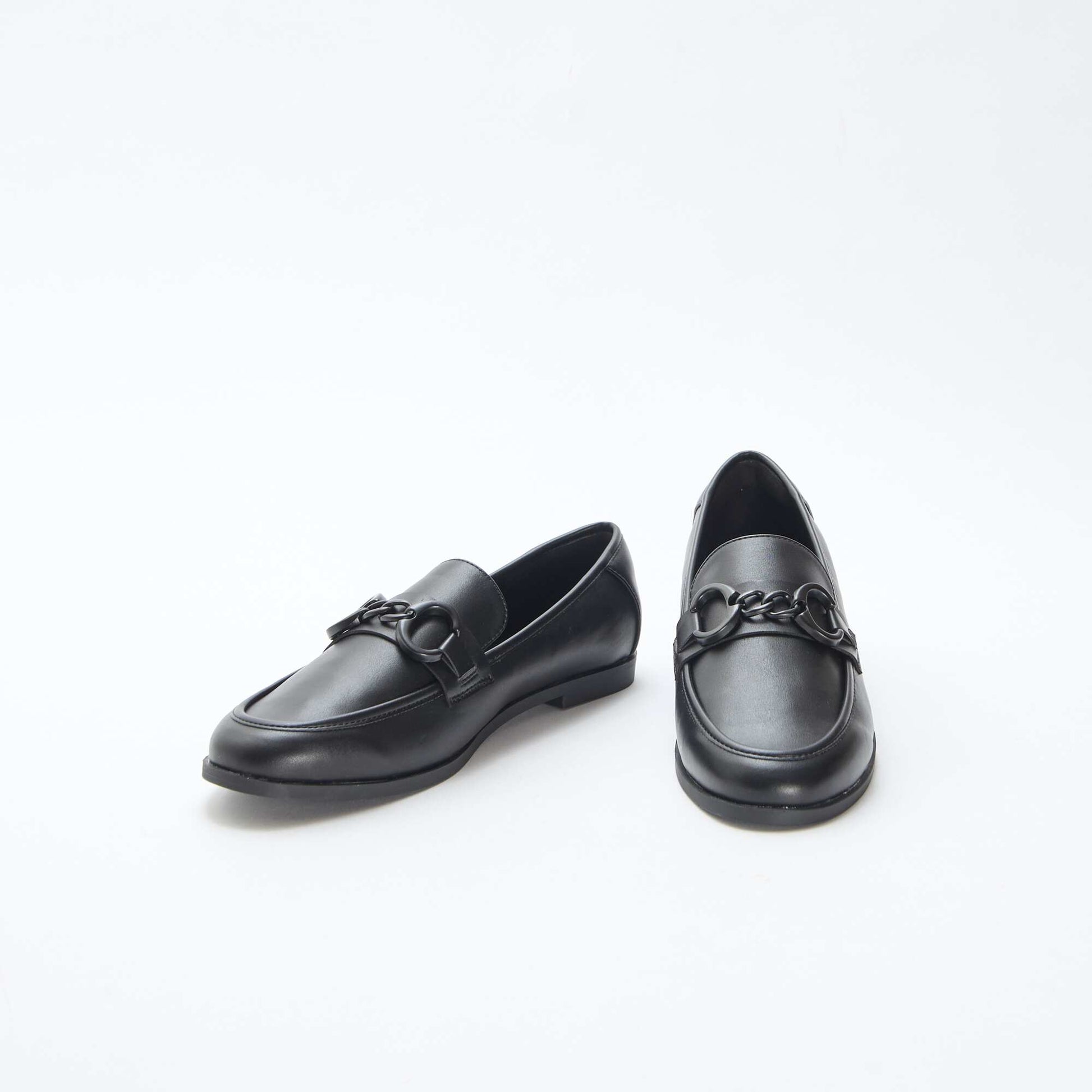 Mocassins avec chaîne NOIR
