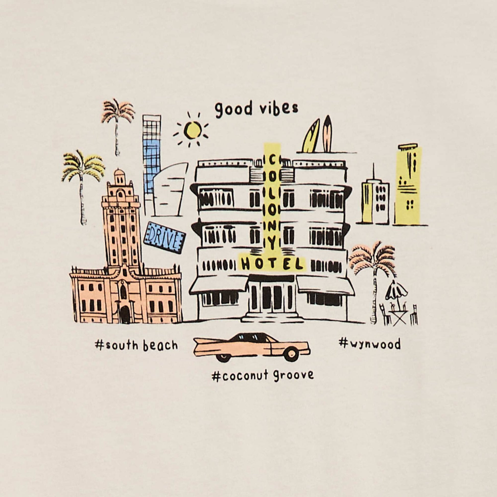 T-shirt à manches courtes imprimé BEIGE