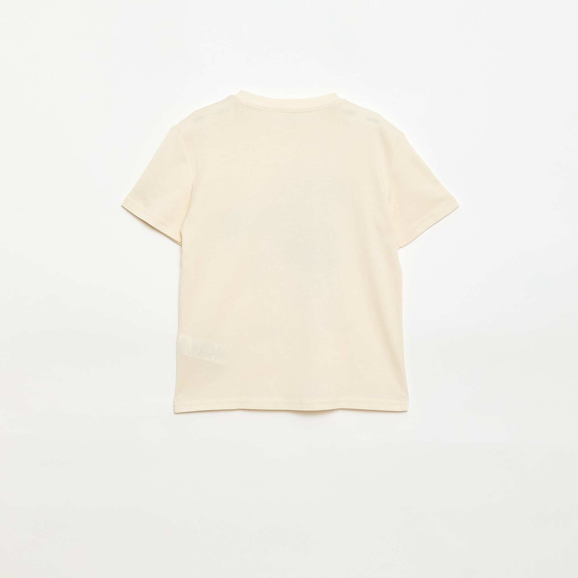 T-shirt à manches courtes imprimé BLANC