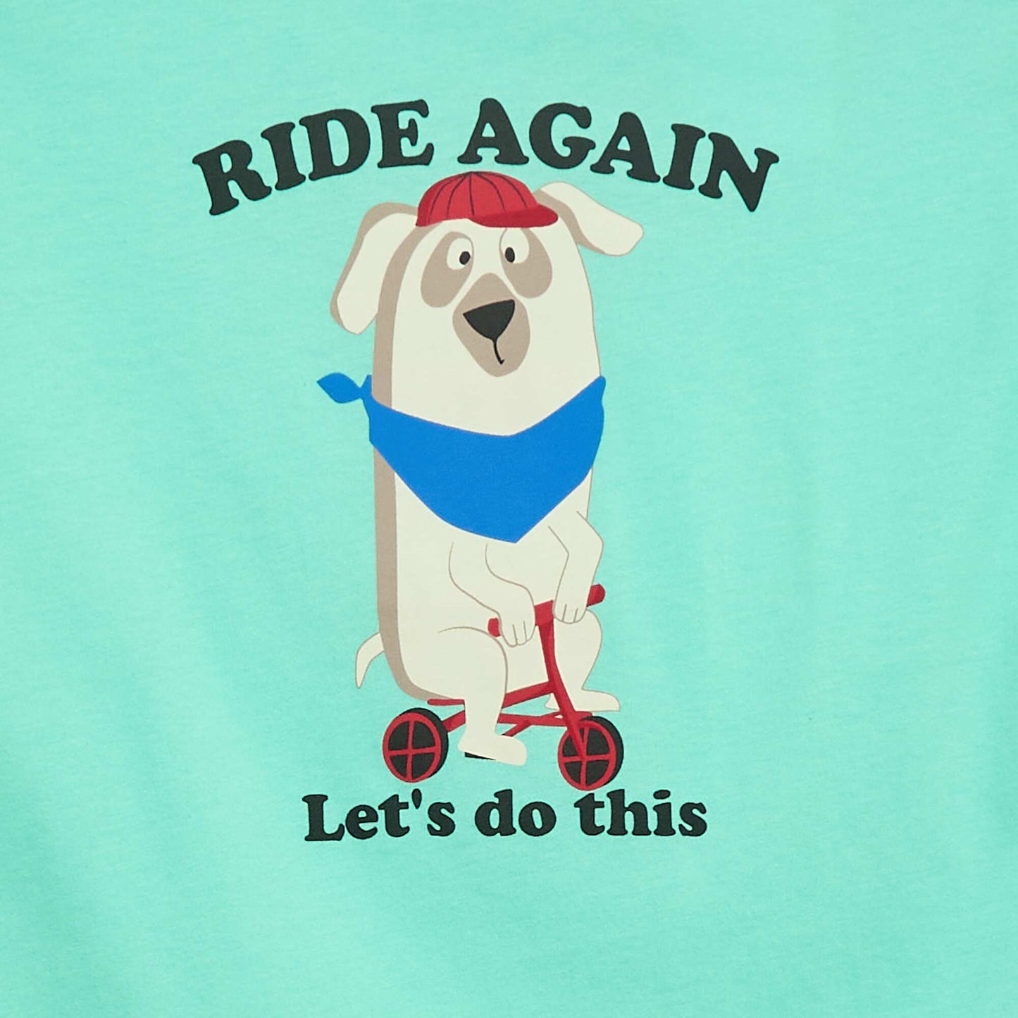 T-shirt à manches courtes imprimé BLEU