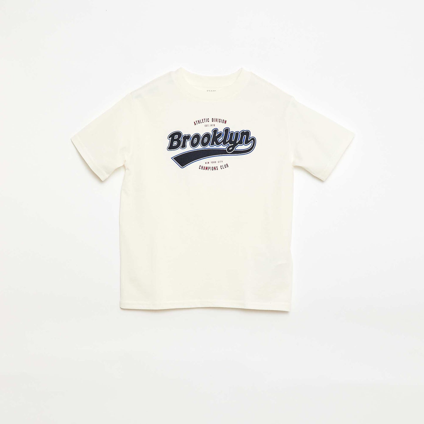 T-shirt à manches courtes imprimé BLANC