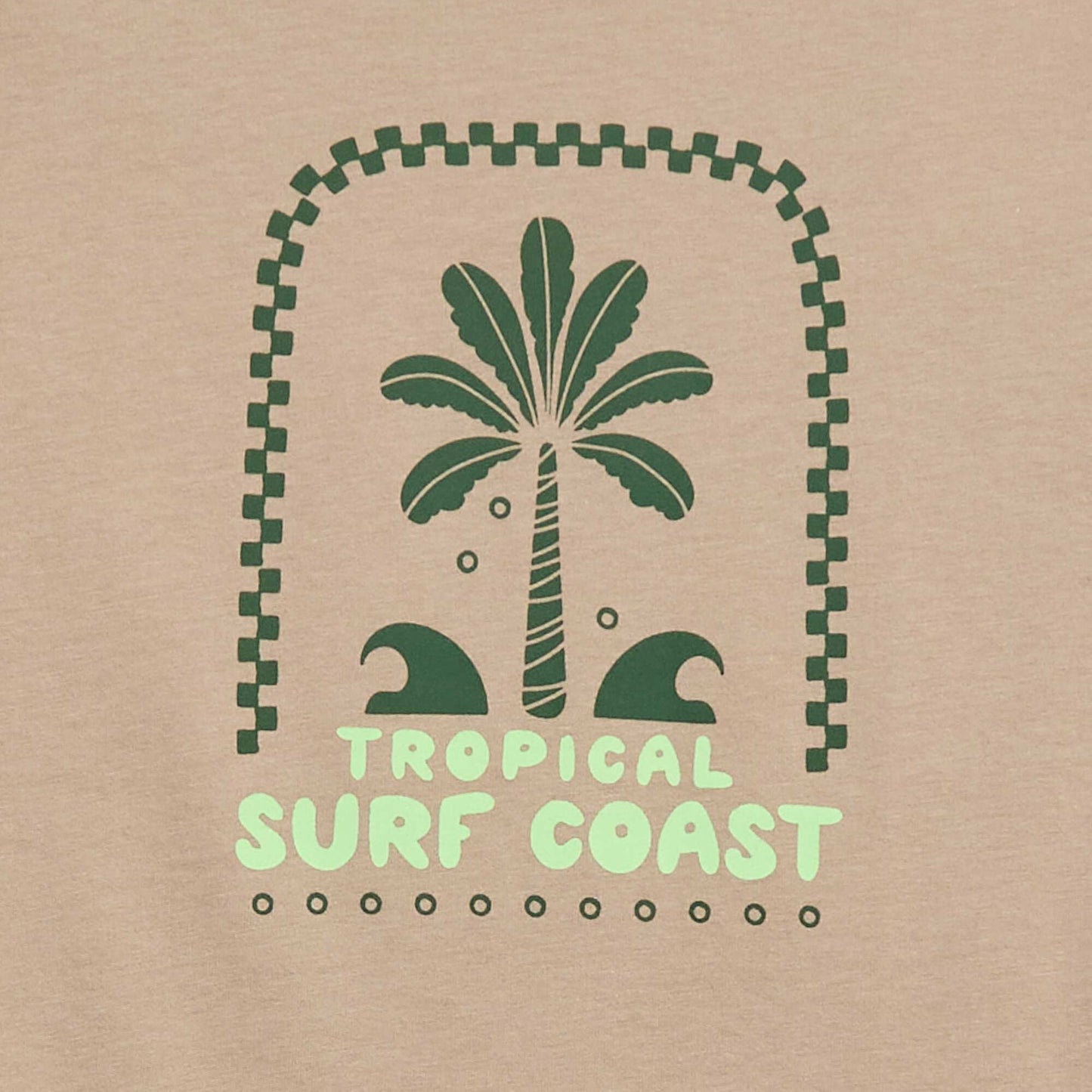 T-shirt à manches courtes imprimé BEIGE