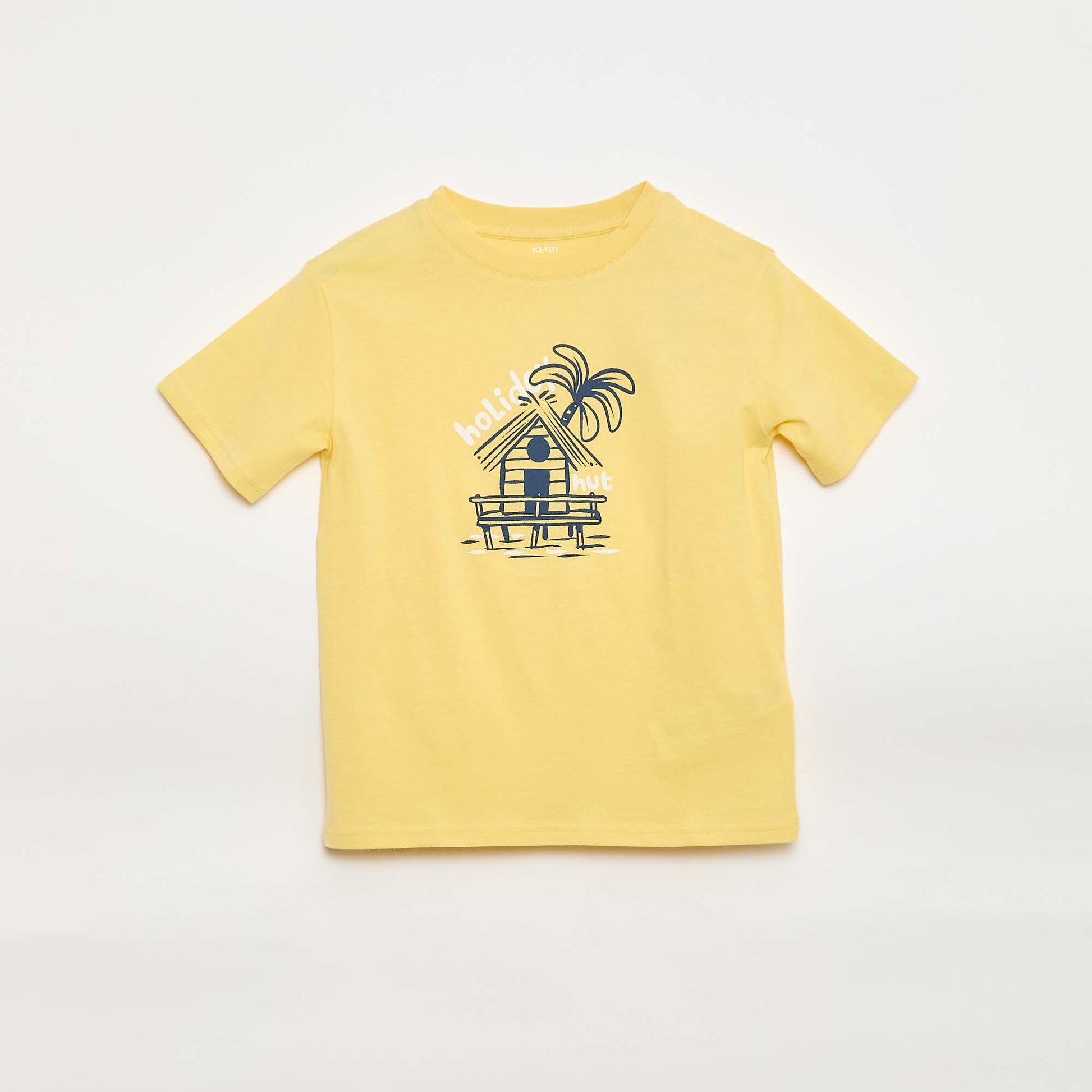 T-shirt à manches courtes imprimé JAUNE