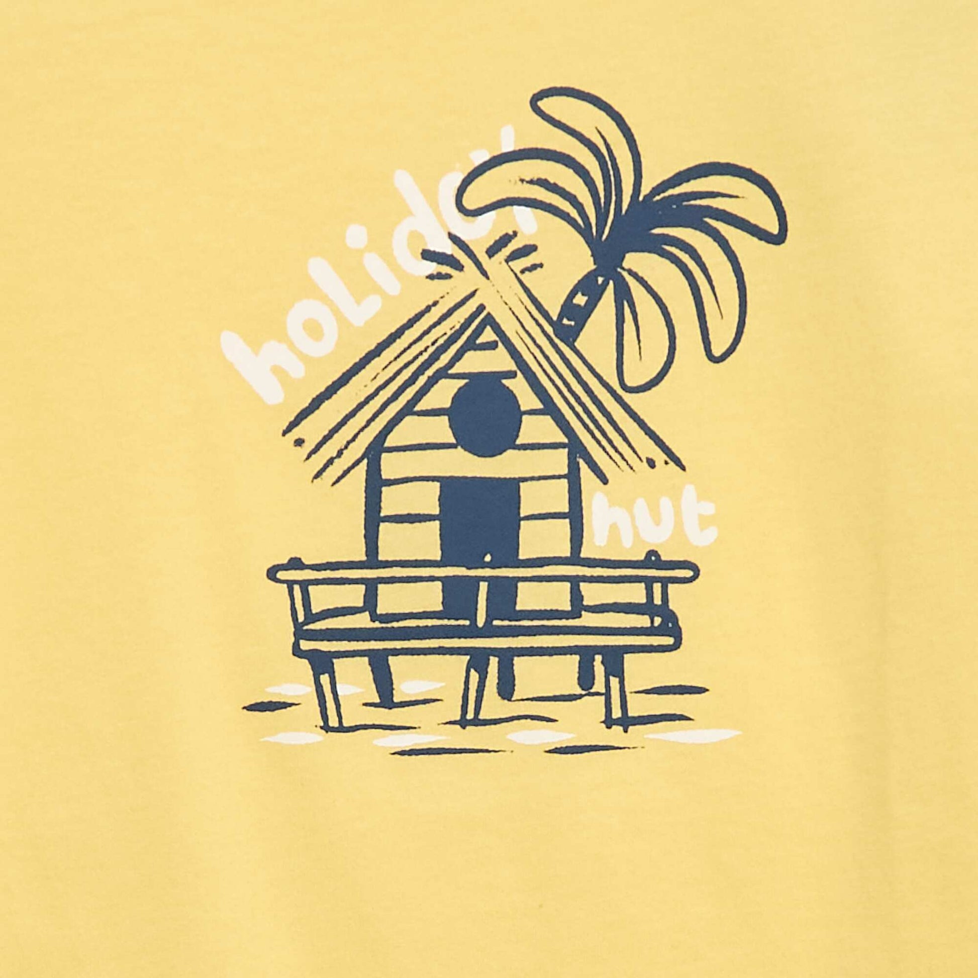 T-shirt à manches courtes imprimé JAUNE