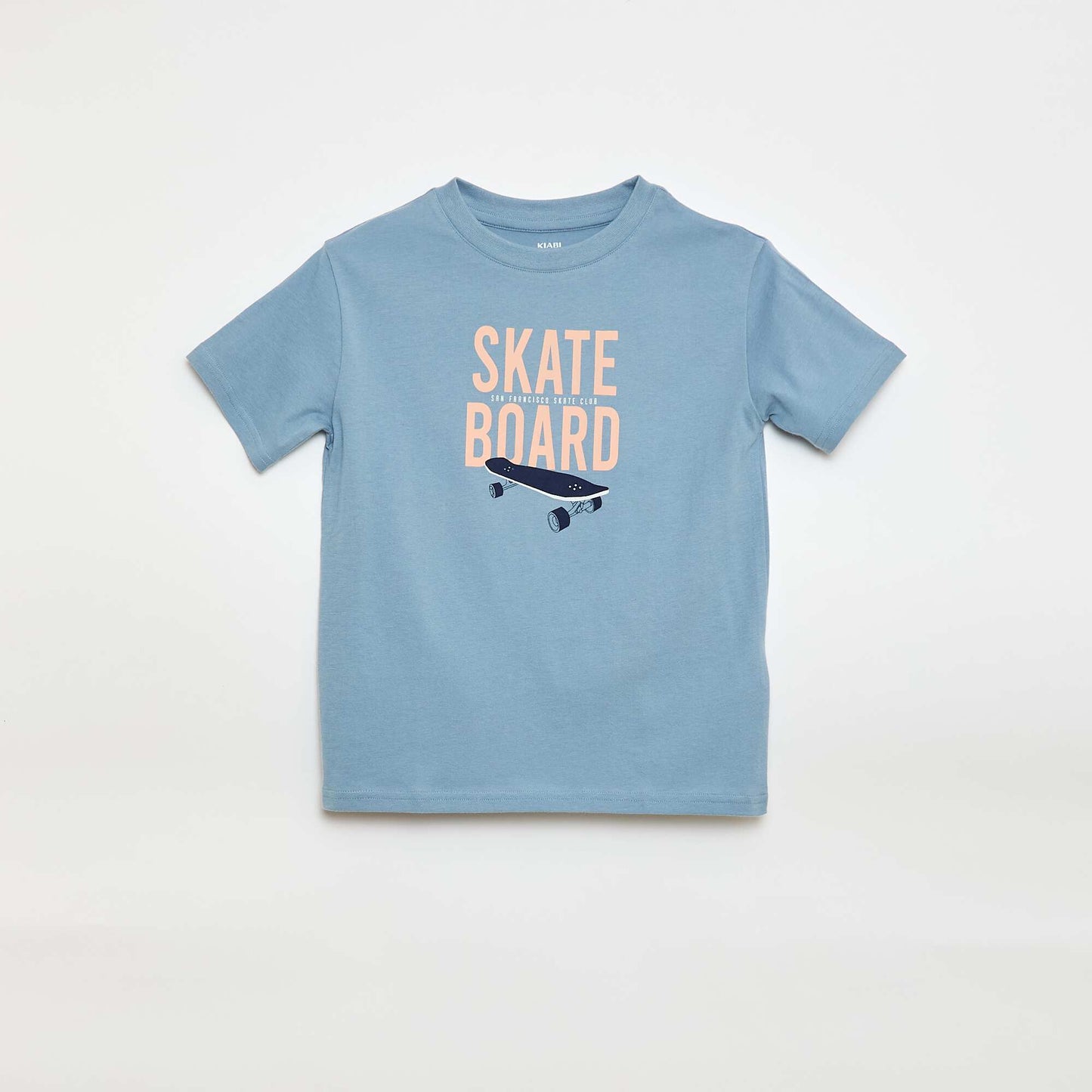 T-shirt à manches courtes imprimé BLEU