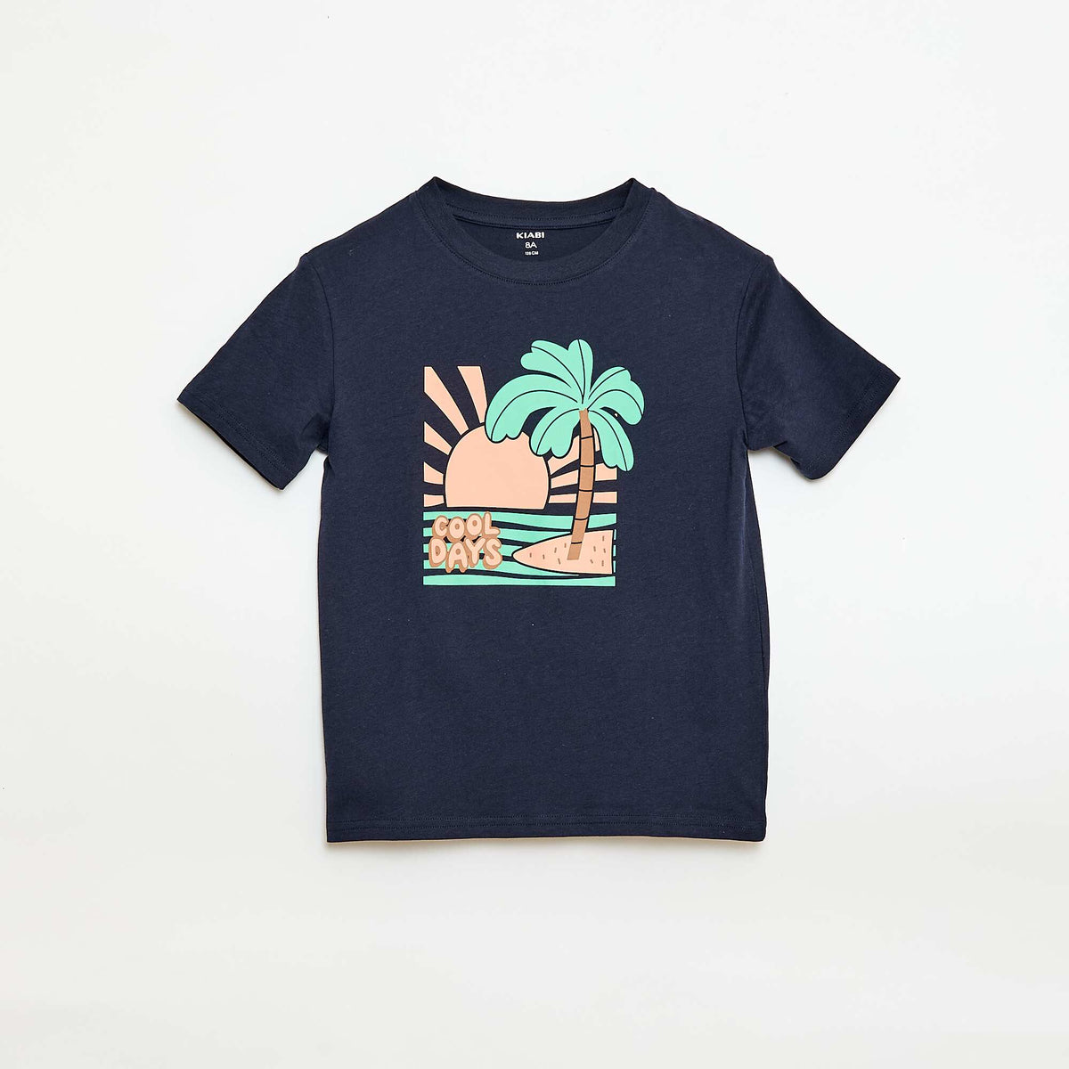 Lot de 3 t-shirts en coton BLEU