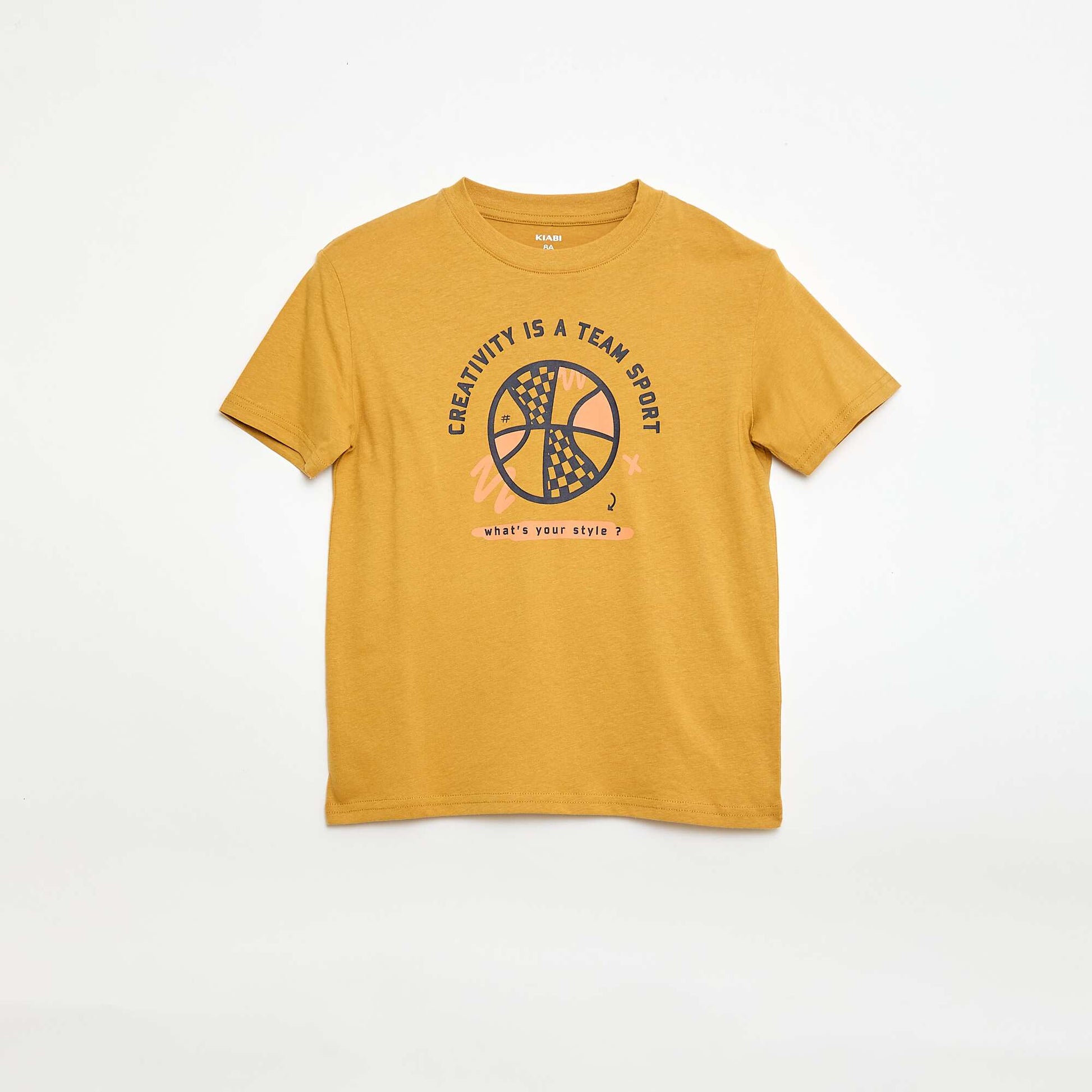 Lot de 3 t-shirts en coton JAUNE
