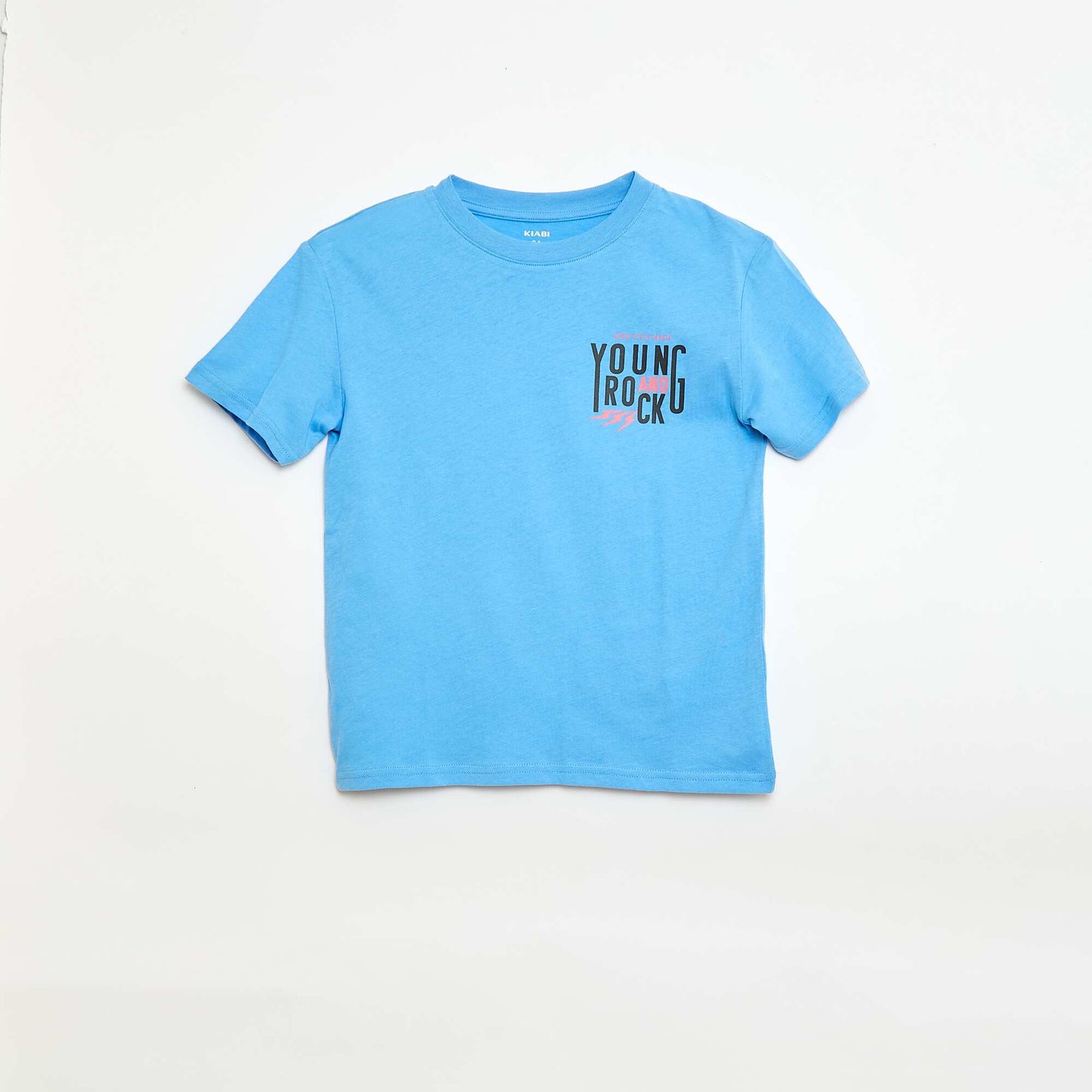 Lot de 3 t-shirts en coton BLEU