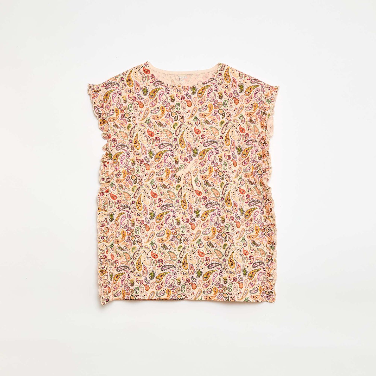 Robe forme poncho volantée ROSE