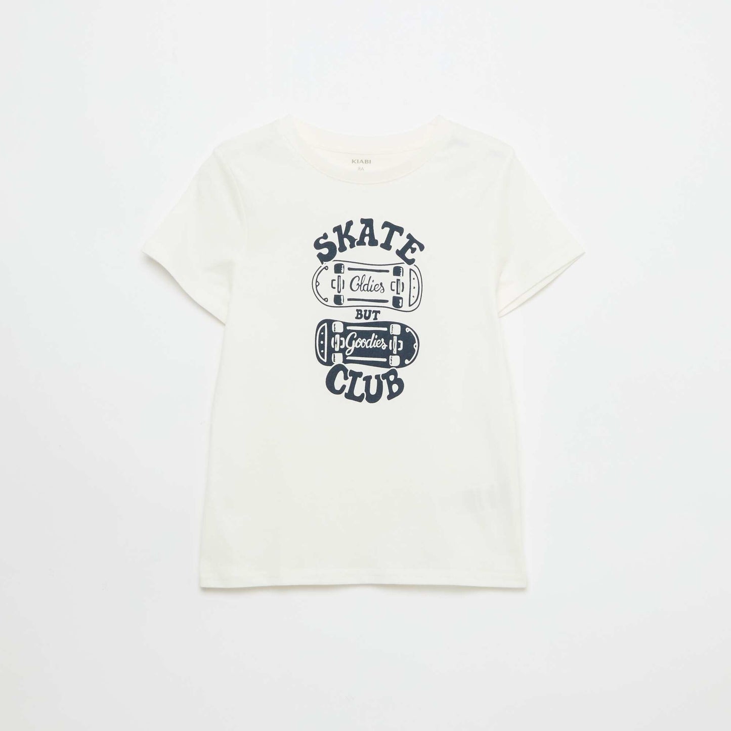 T-shirt imprimé à message BLANC