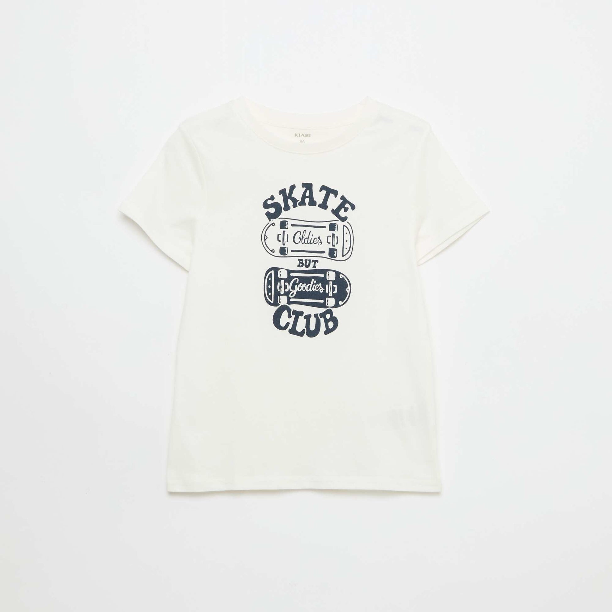 T-shirt imprimé à message BLANC