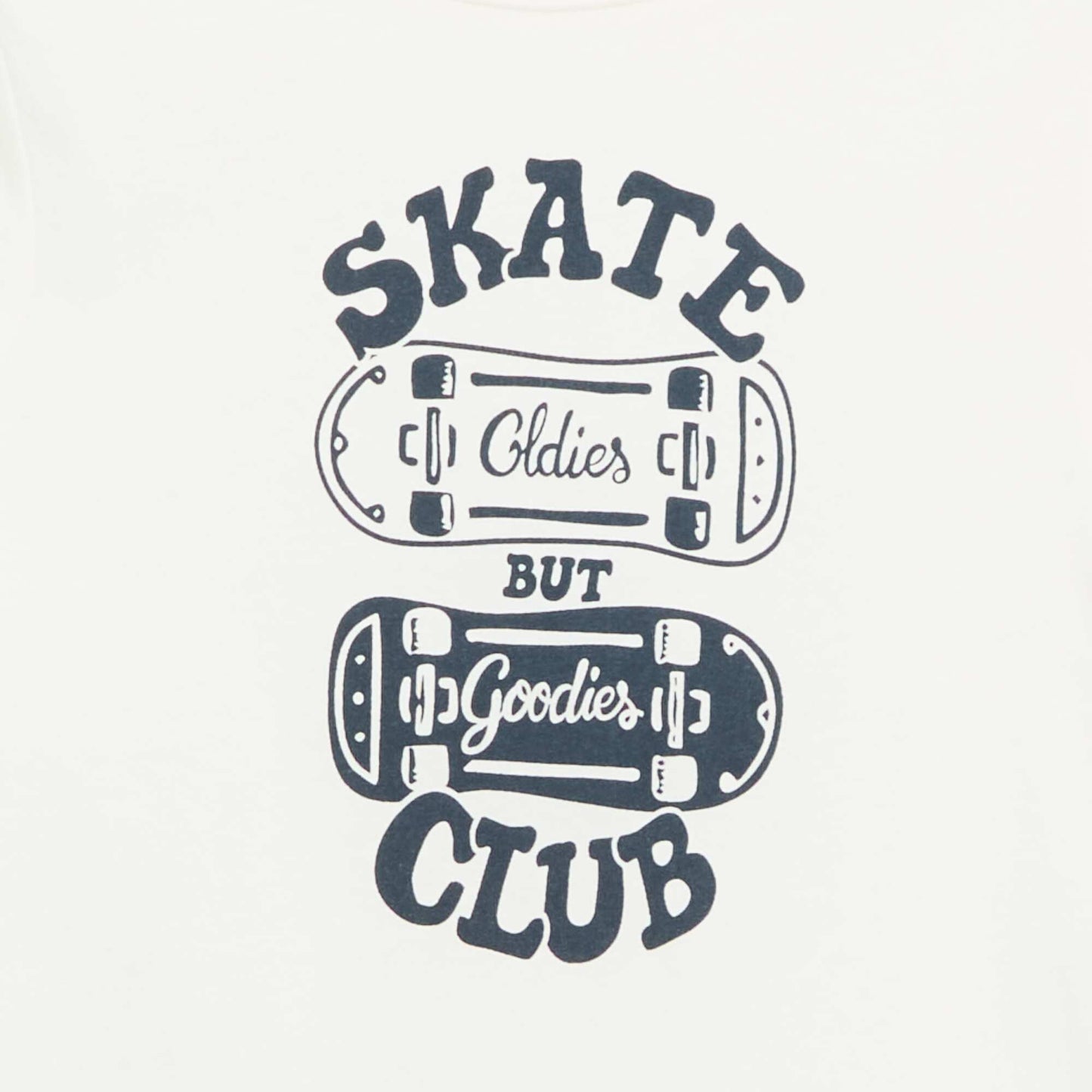 T-shirt imprimé à message BLANC