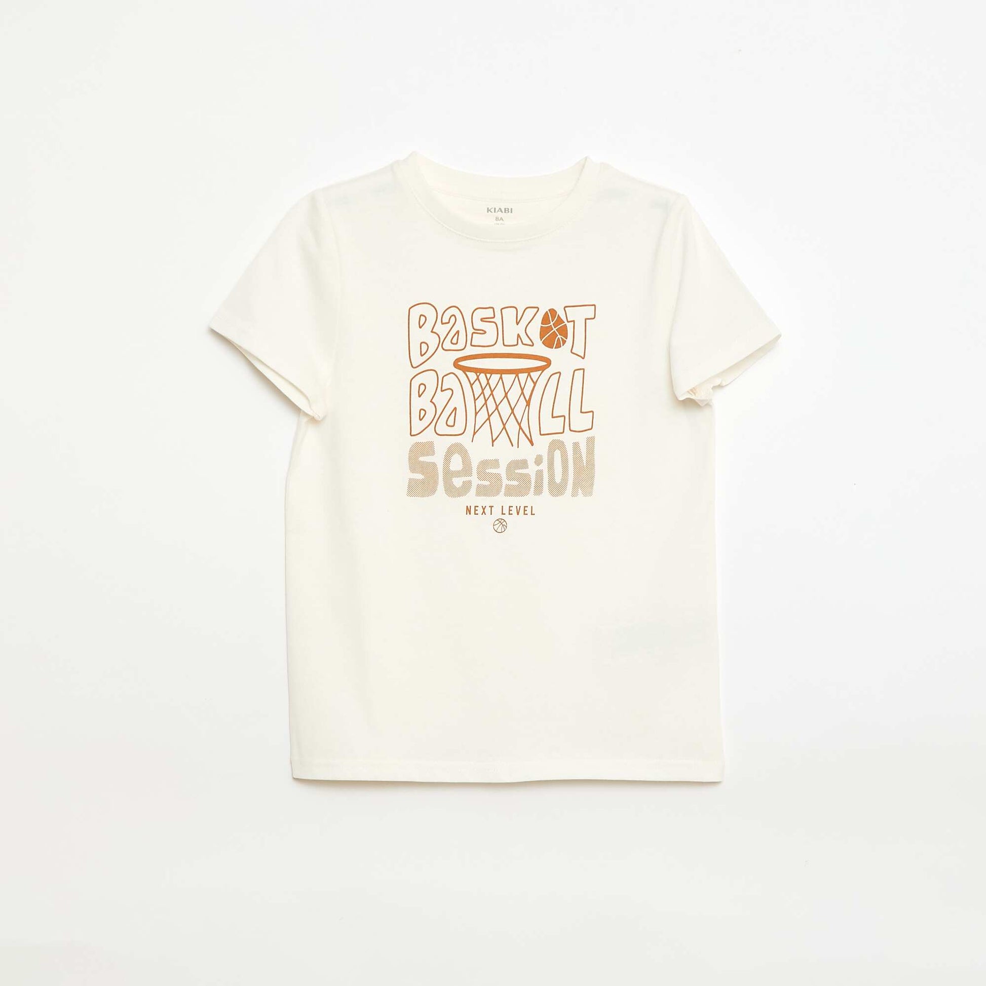 T-shirt imprimé à message BLANC