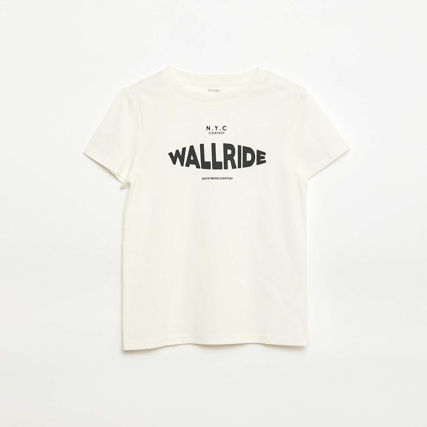 T-shirt imprimé à message BLANC